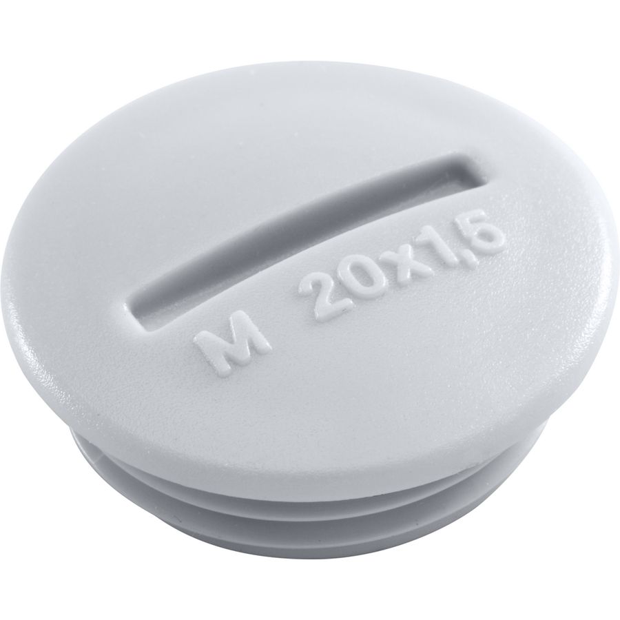 Spuitwaterdichte M20-blindstop grey VVE=100