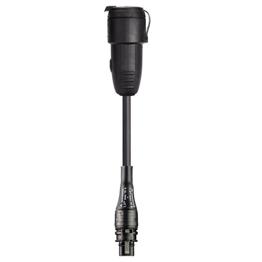 Netsnoer RST20I3 1,5mm² 0,5M zwart H07RN-F VVE=40