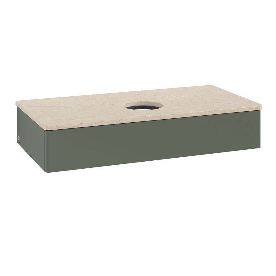 Wastafelonderkast Antao 1000x190x500mm L.Green Matt Lacquer K09013HL