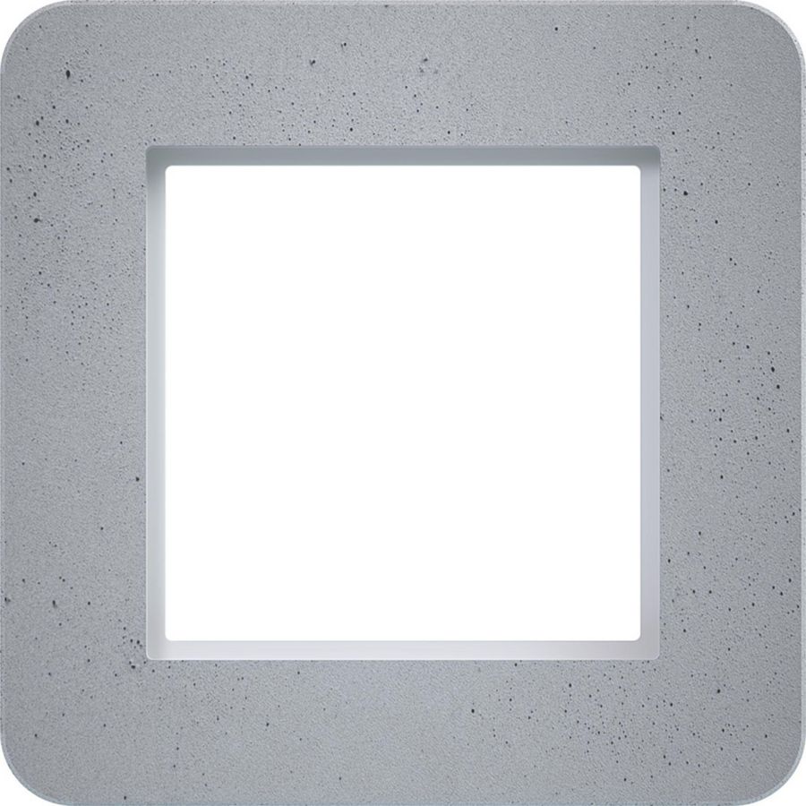 LED-afdekraam 1-voudig, C.8, concrete stone, glad beton