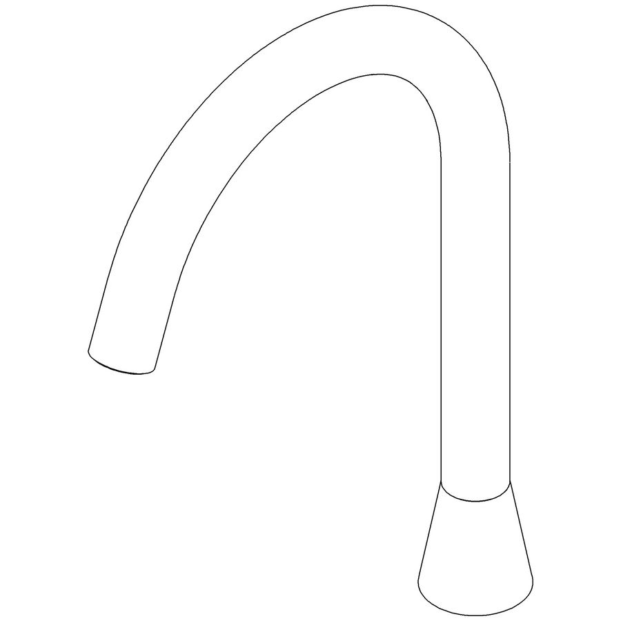 Uitloop 325x250x64mm chr gebors.