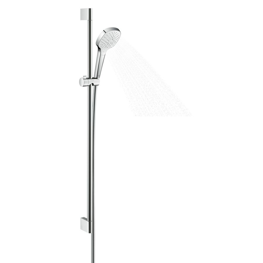 Croma Select E Vario EcoSmart glijstangset 90 cm wit/chroom