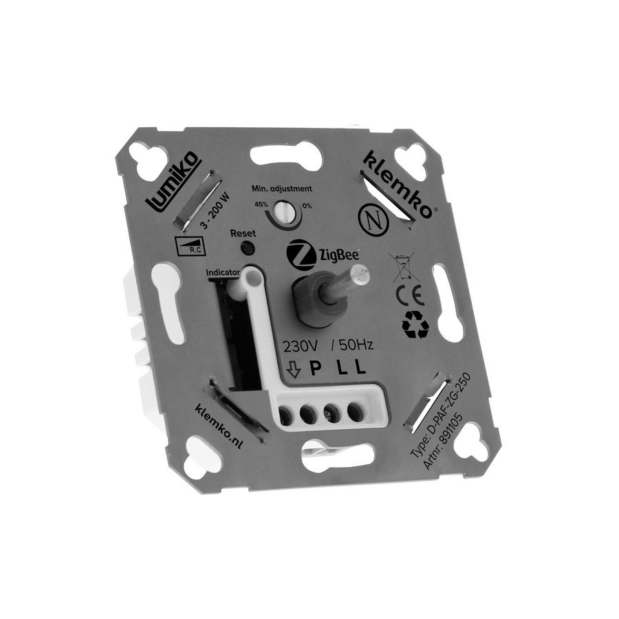 Universele druk draai leddimmer Zigbee faseafsnijding 3-200W