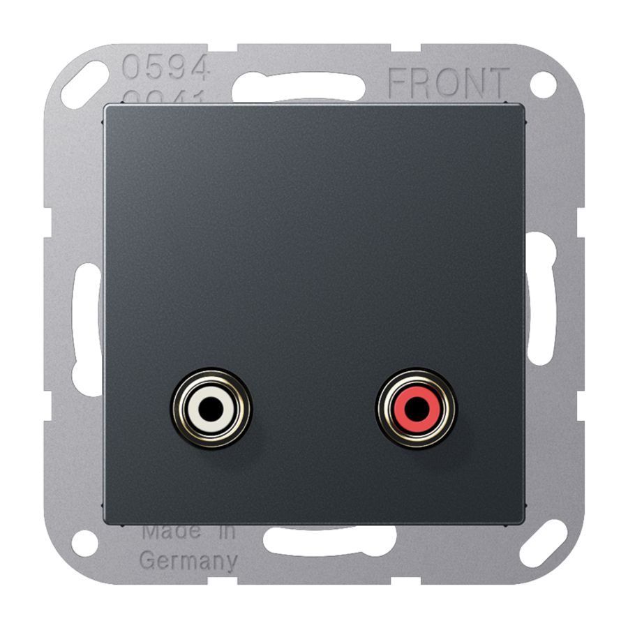 Afdekking A500 antraciet voor Cinch Audio