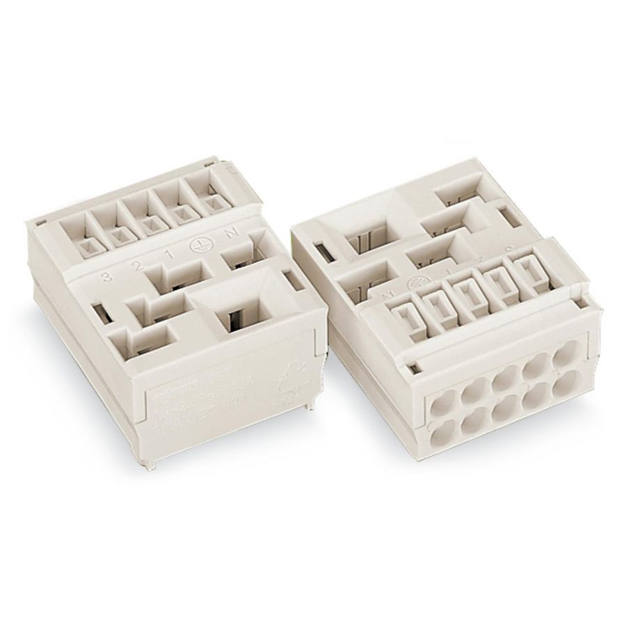 Kabelhouder met klikvoetjes wit 267-313 VVE=50