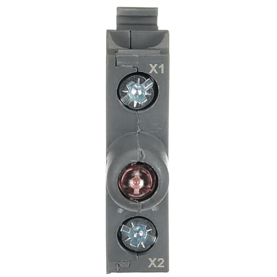 Verlichtingselement met LED rood bodem montage 24V AC/DC