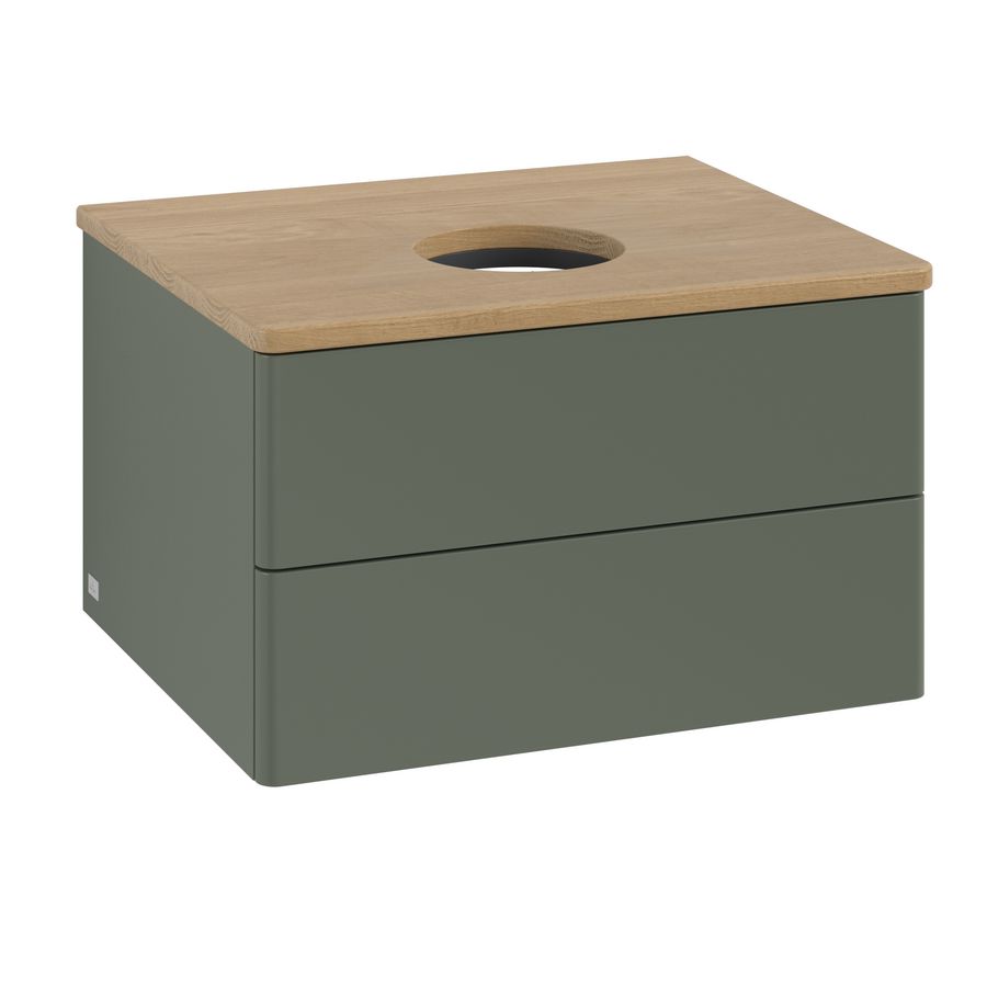 Wastafelonderkast Antao 600x360x500mm L.Green Matt Lacquer K18011HL