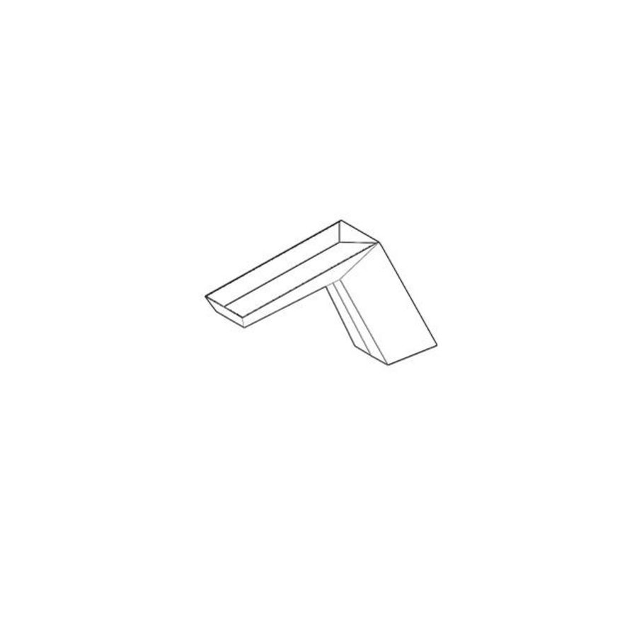 Uitloop 56,5x136,2x223,2mm chr