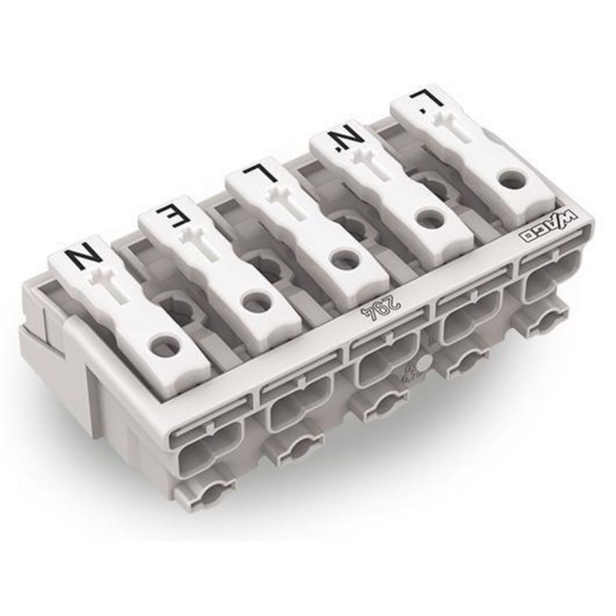 Kroonklem Drukknop extern wit 294-4095/5027-000 VVE=250