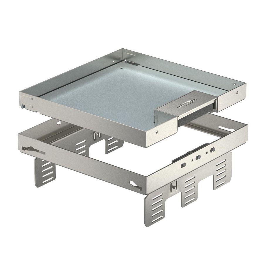 Vierkante cassette snoeruitgang 243x243mm rvs A2 1 7409240