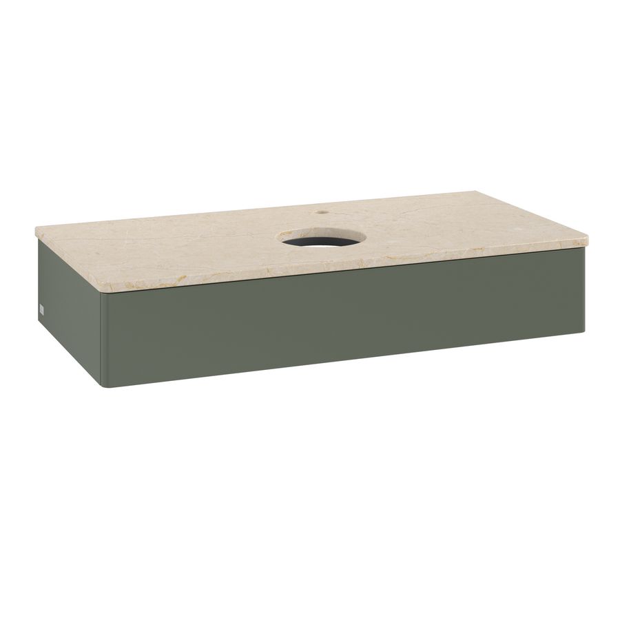 Wastafelonderkast Antao 1000x190x500mm L.Green Matt Lacquer K09053HL