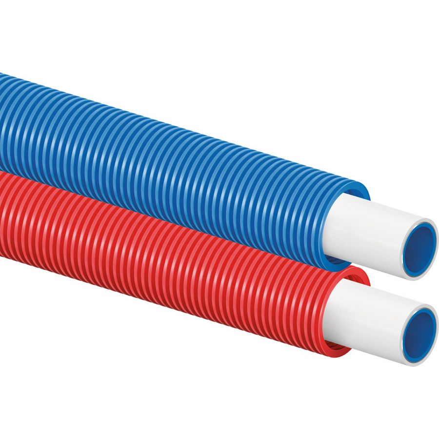 Rol a 75mtr. meerlagenbuis Uni Pipe PLUS 20x2,25mm + mantelbuis blauw