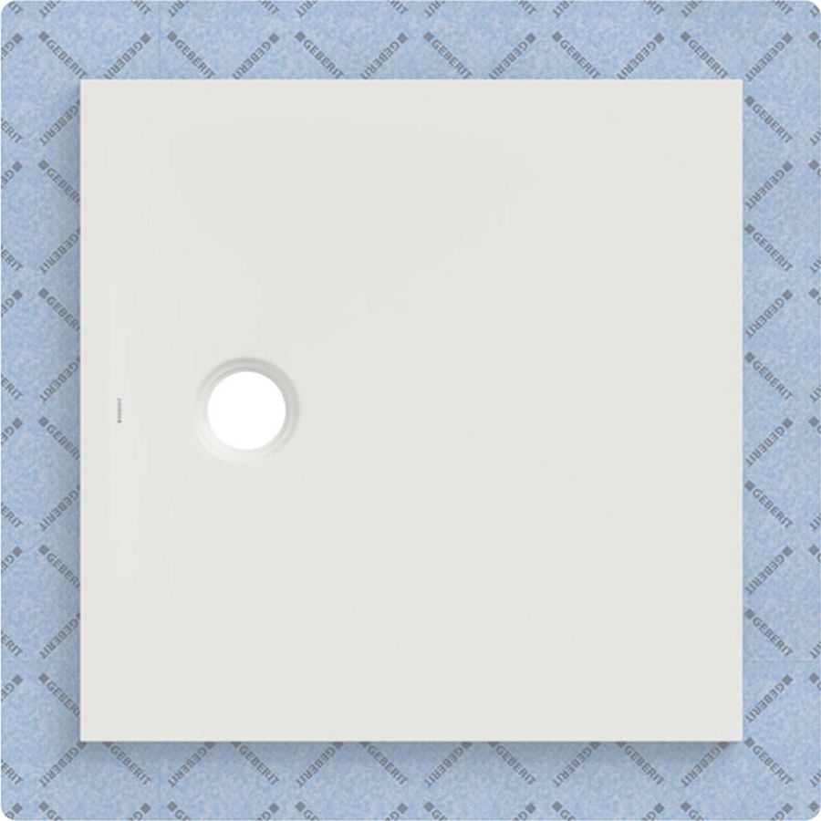 Douchevloer CleanFloor30 geïntegreerd met afdichtingsvlies wit: 80x80cm