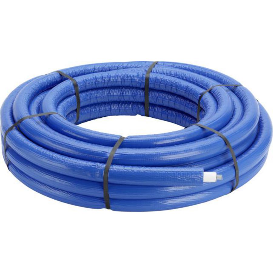 Rol a 25mtr. meerlagenbuis SMARTPRESS 25x2,8mm blauw isolatie 9mm 4705.6