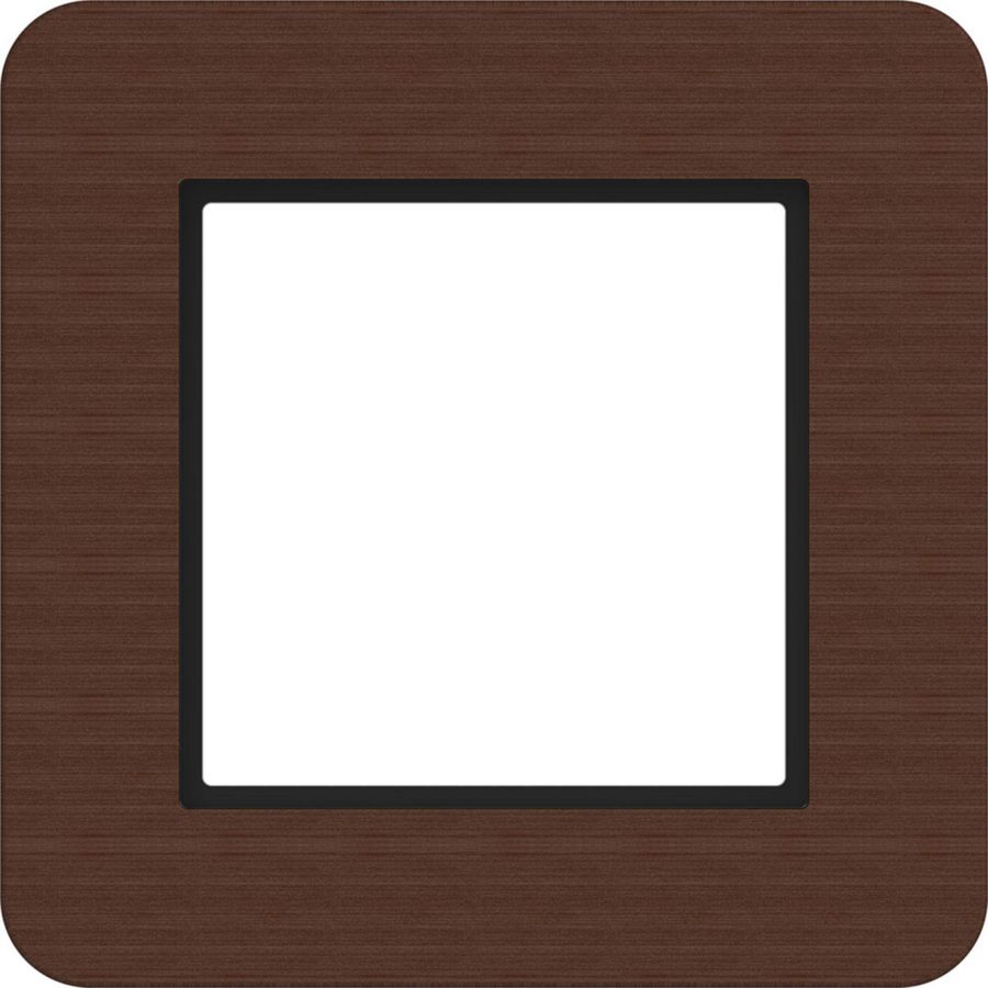 LED-afdekraam 1-voudig, C.8, umber wood, wengéhout