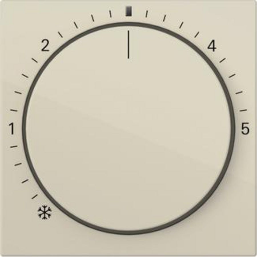 Afdekking ruimtetemperatuurregelaar ctrl.l. System 55 creme wit