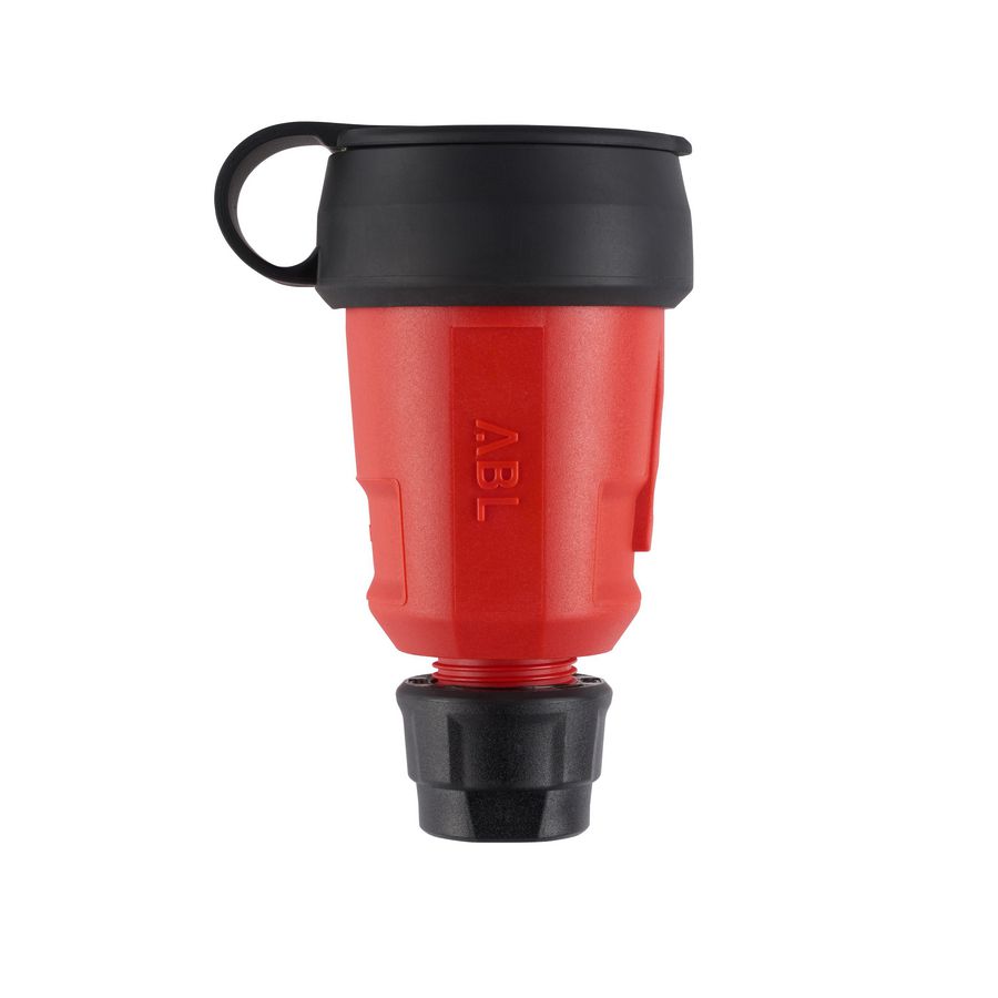 Koppelcontactstop geaard Hightech Elamid rood kraag VVE=10