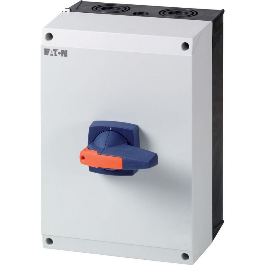 Lastscheider IP65 CI-K5 kast 125A 3-polig +N opb. hangslot knop bl