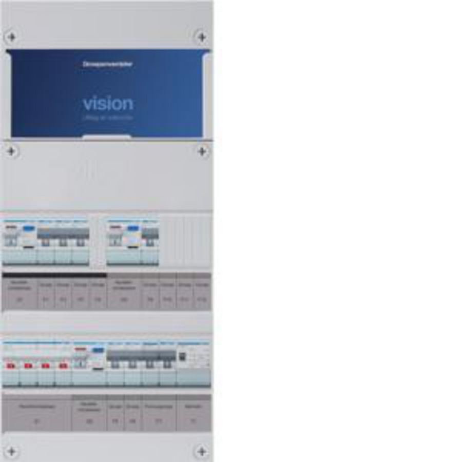 Groepenkast 6-groepenverdeler HS 3xALS 2P 30mA +F+T 3-fase