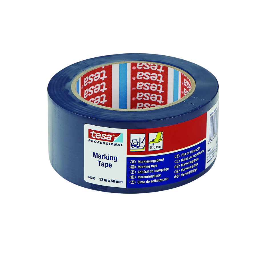 Rol a 33mtr. montage-/reparatietape pvc 33mm voor geïsoleerde leidingen blauw VVE=6