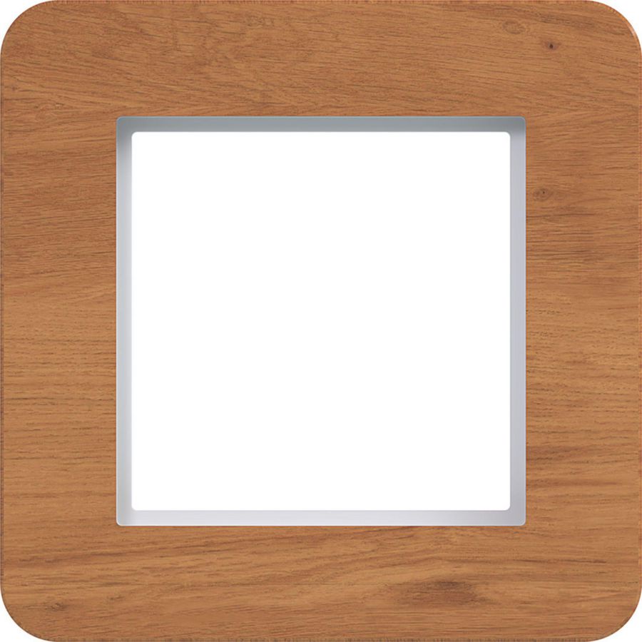 LED-afdekraam 1-voudig, C.8, natural wood, eikenhout