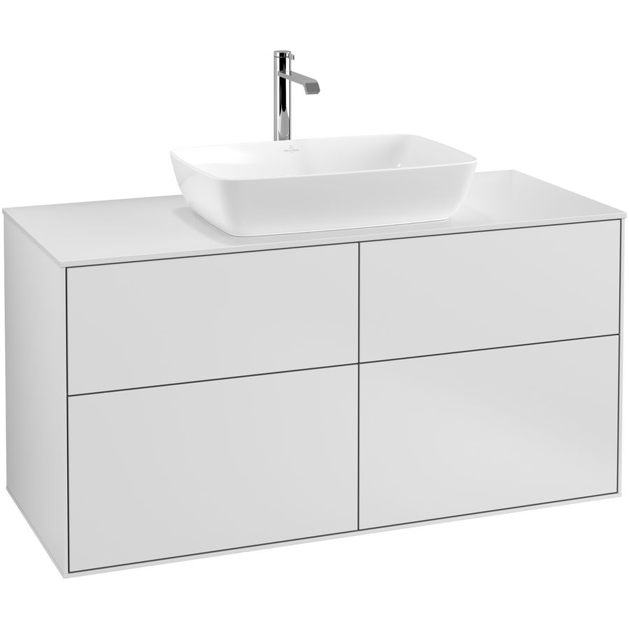 Wastafelonderkast Finion 1200x603x501mm White Matt Lacquer G79100MT