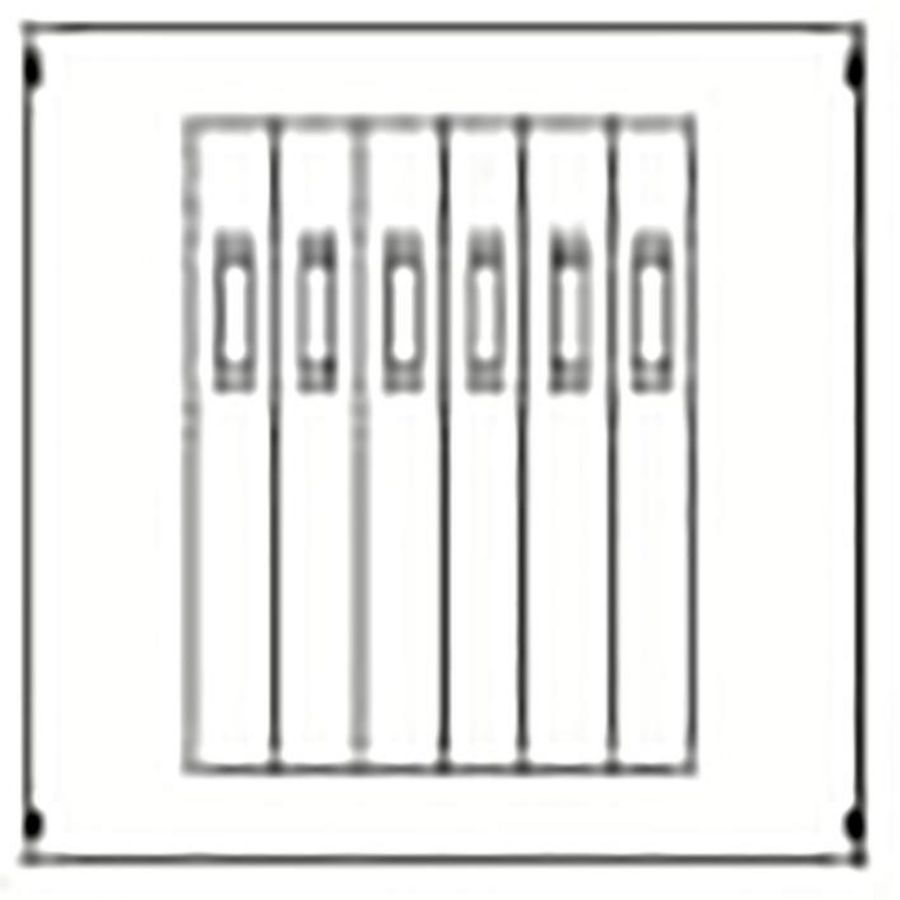 Afdekplaat t.b.v. 6xSR-E 1-3