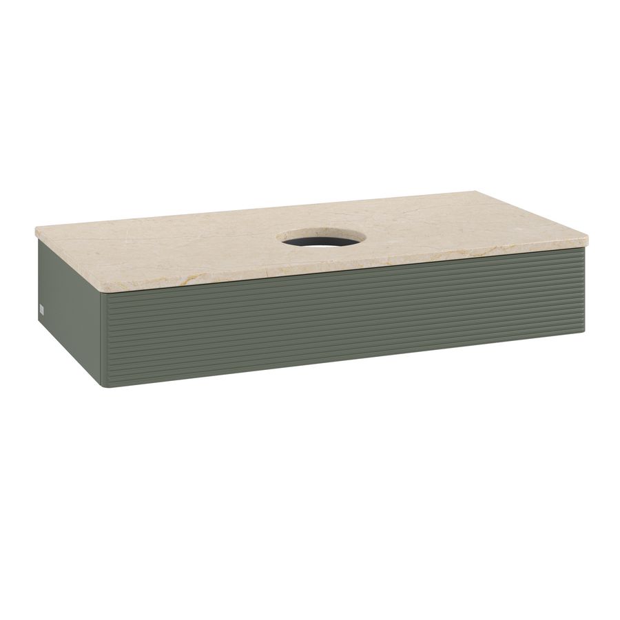Wastafelonderkast Antao 1000x190x500mm L.Green Matt Lacquer K09113HL