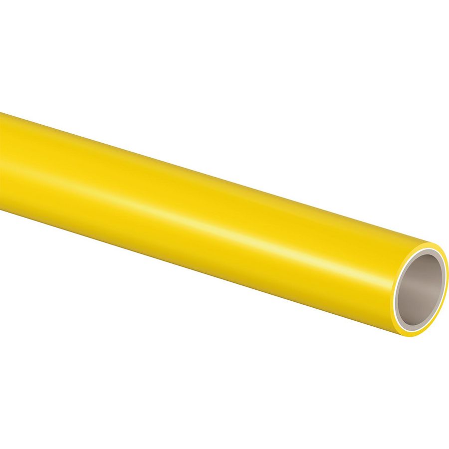 Lengte a 5mtr. meerlagenbuis geel SAC Gas 32x3mm