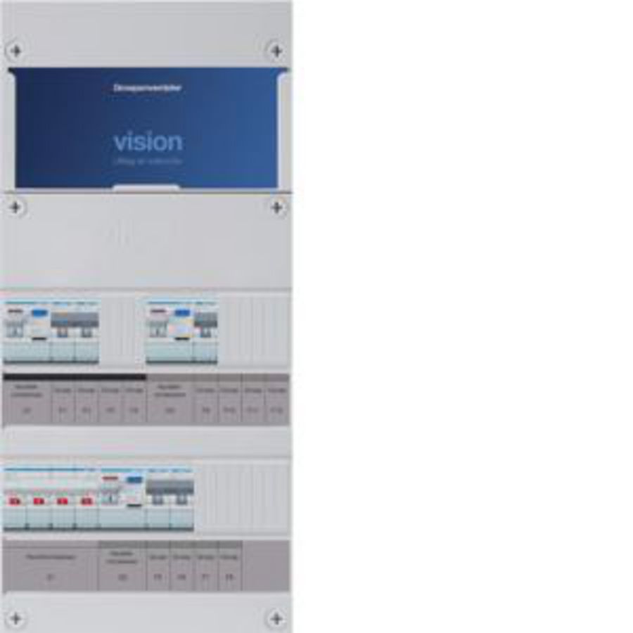 Groepenkast 5-groepenverdeler HS 3xALS 2P 30mA 3-fase