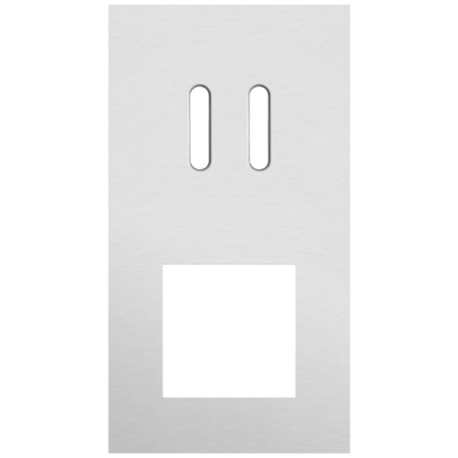 Afdekplaat 2-voud vertic. 71mm centerafst 155-56856