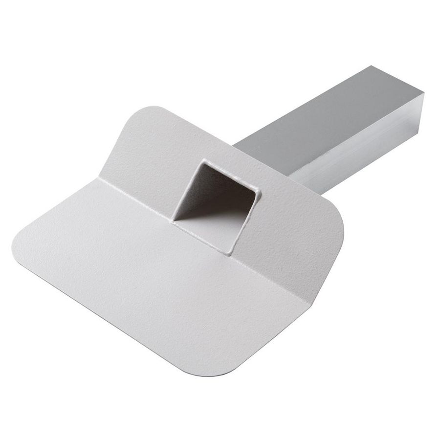 Kiezelbak alu. gesloten 45° 60x80mm L=330mm PVC-gecoat