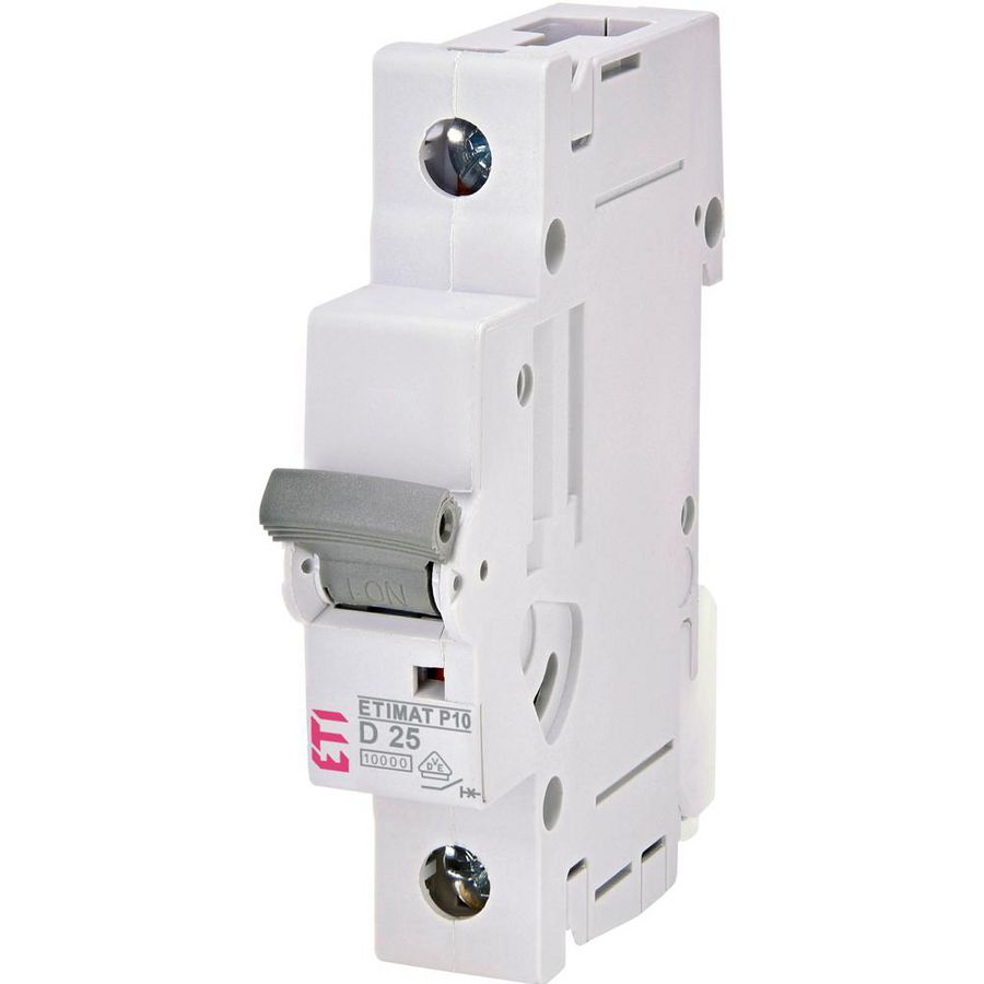 Installatieautomaat ETIMAT P10 D-karakteristiek 25A 1 mod. 1-polig 10kA 1901052