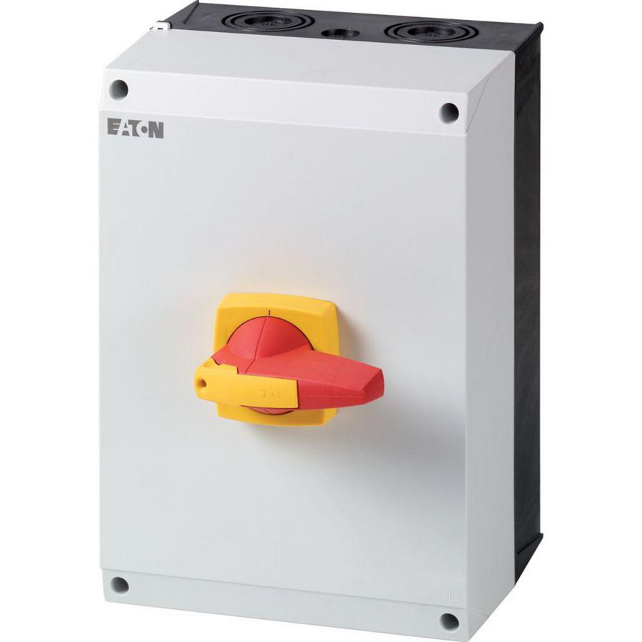 Lastscheider IP65 CI-K5 kast 125A 3-polig +N opb. hangslot knop ro