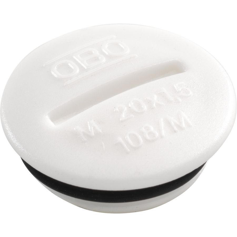 Spuitwaterdichte M20-blindstop white