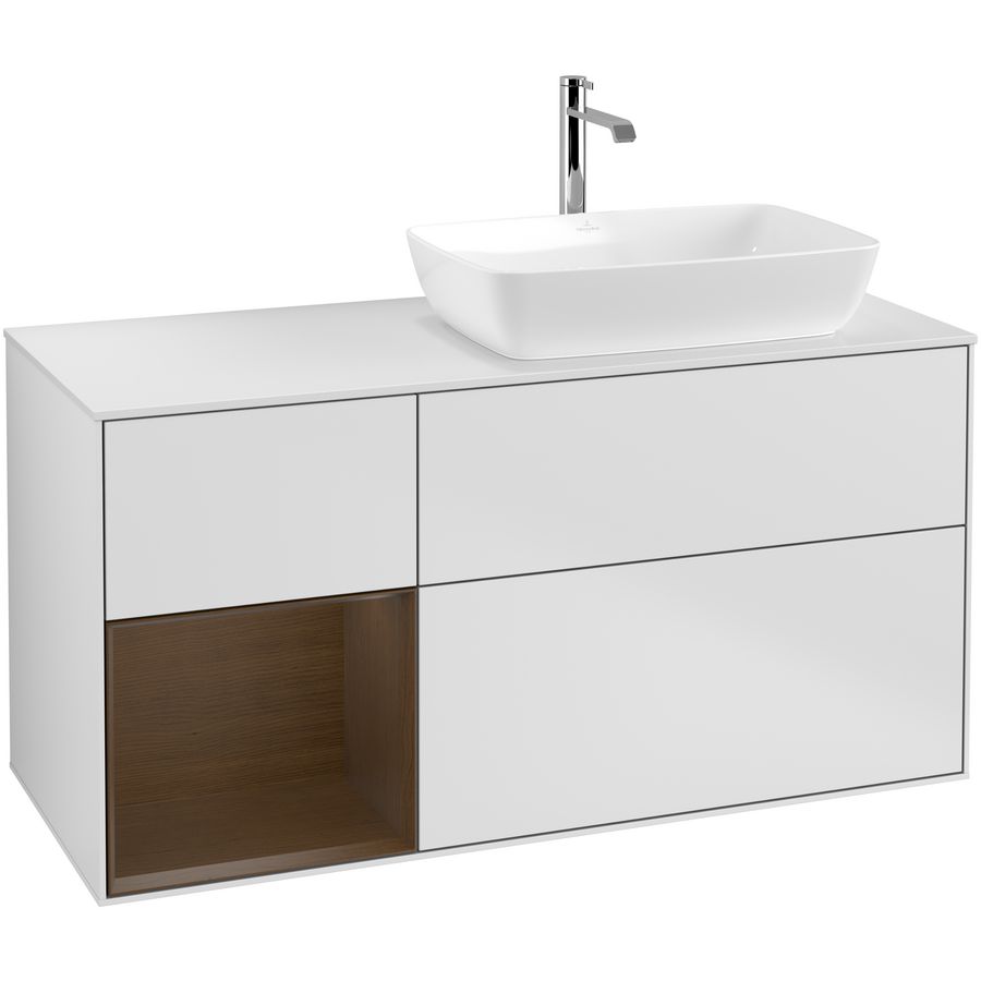 Wastafelonderkast Finion 1200x603x501mm White Matt Lacquer G801GNMT