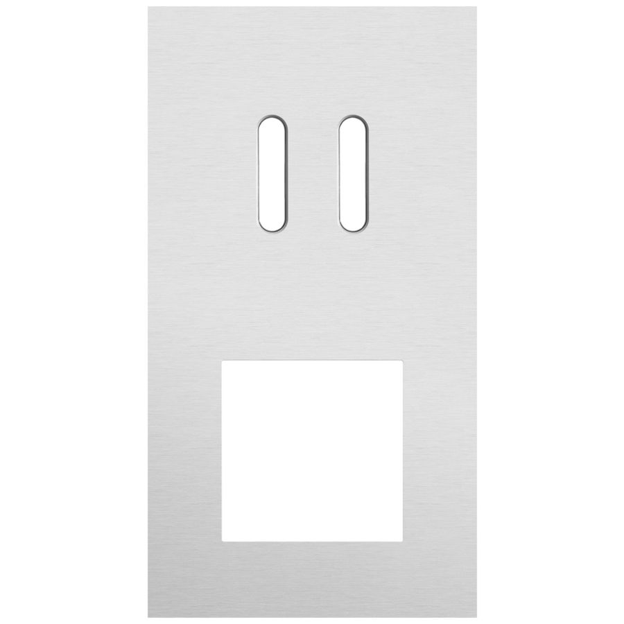Afdekplaat 2-voud vertic. 71mm centerafst 155-56856