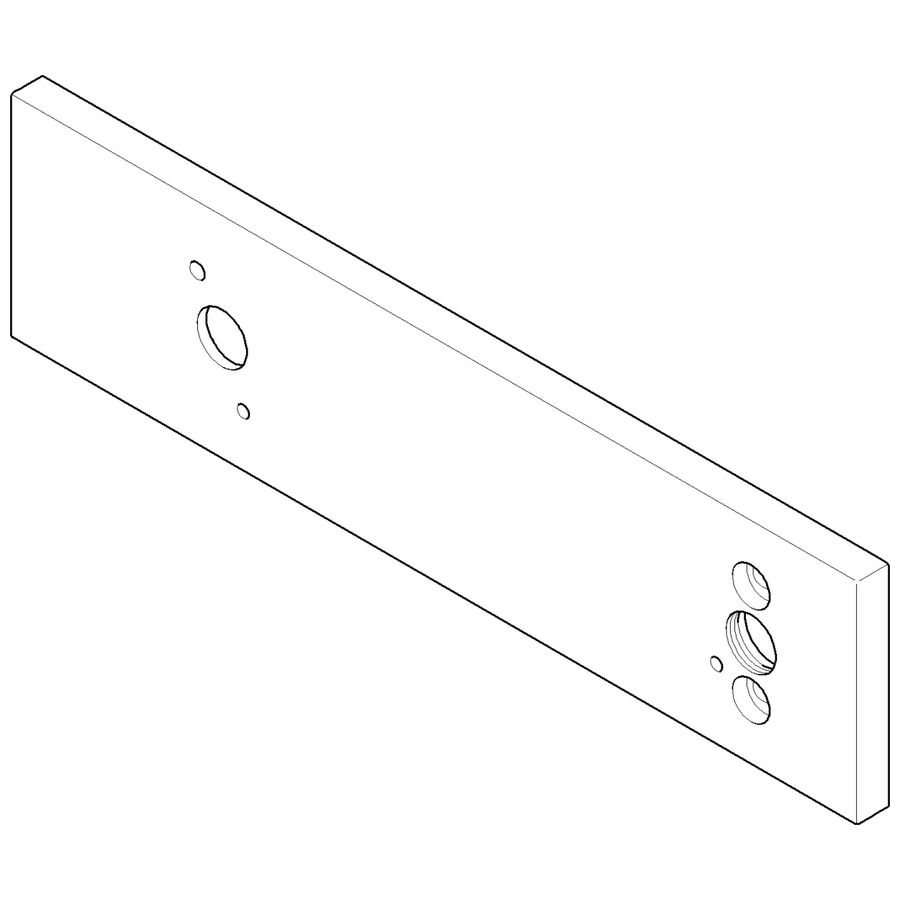 EVALVE Rozet 240x60x9mm Champagne gebors. (22kt Goud)