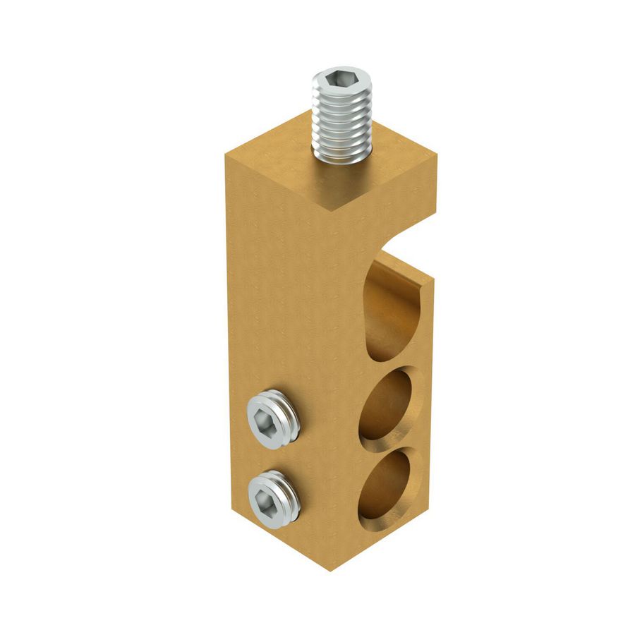 Aansluitklem voor geleider, 1-voudig 25mm² Messing VVE=10