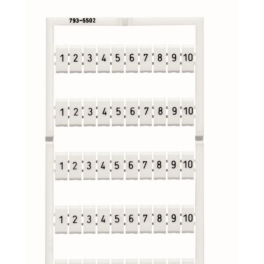 WMB-markeringskaart als kaart bedrukt wit 793-5502 VVE=5