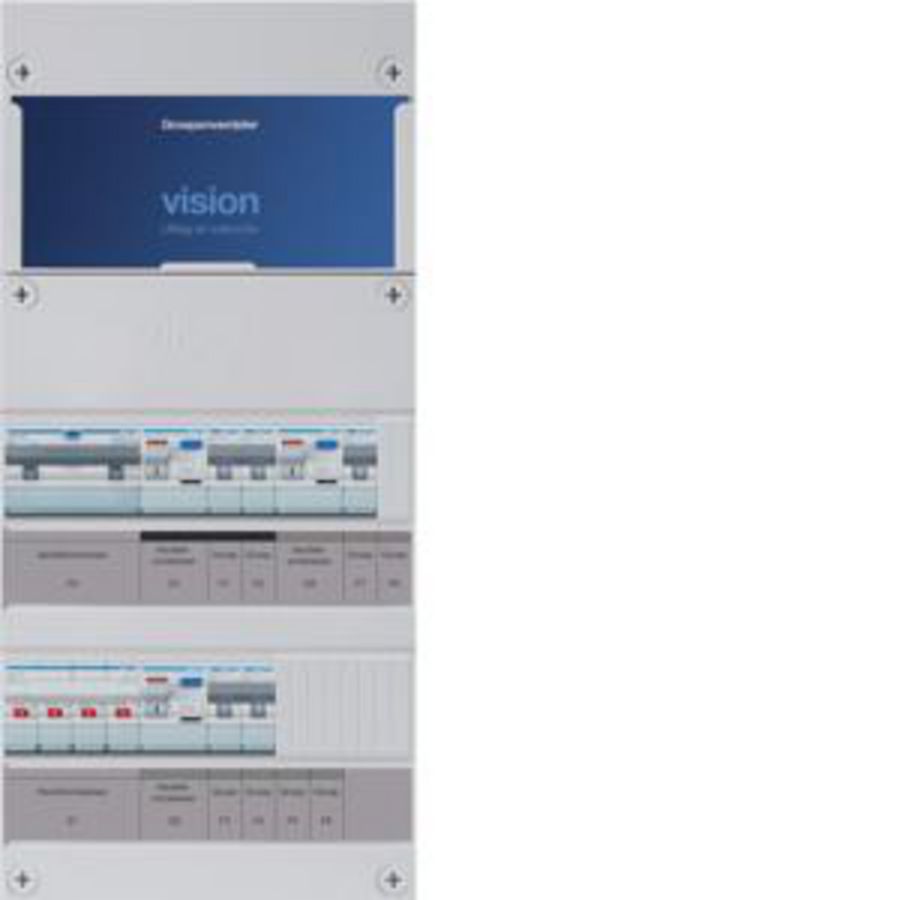Groepenkast 5-groepenverdeler HS 3xALS 2P 30mA +B 3-fase