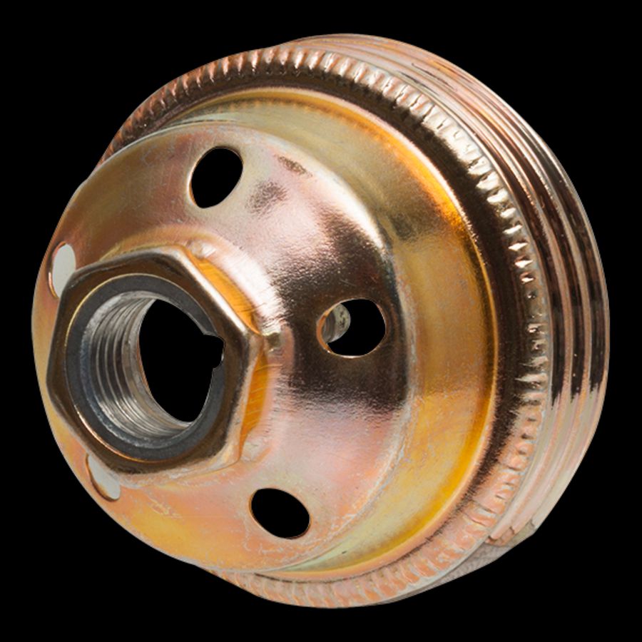 E27 deksel lamphouder messingkleur M10x1 VVE=25