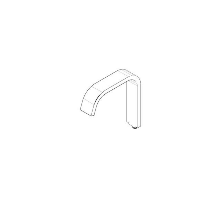 Uitloop 35x166x161mm chr