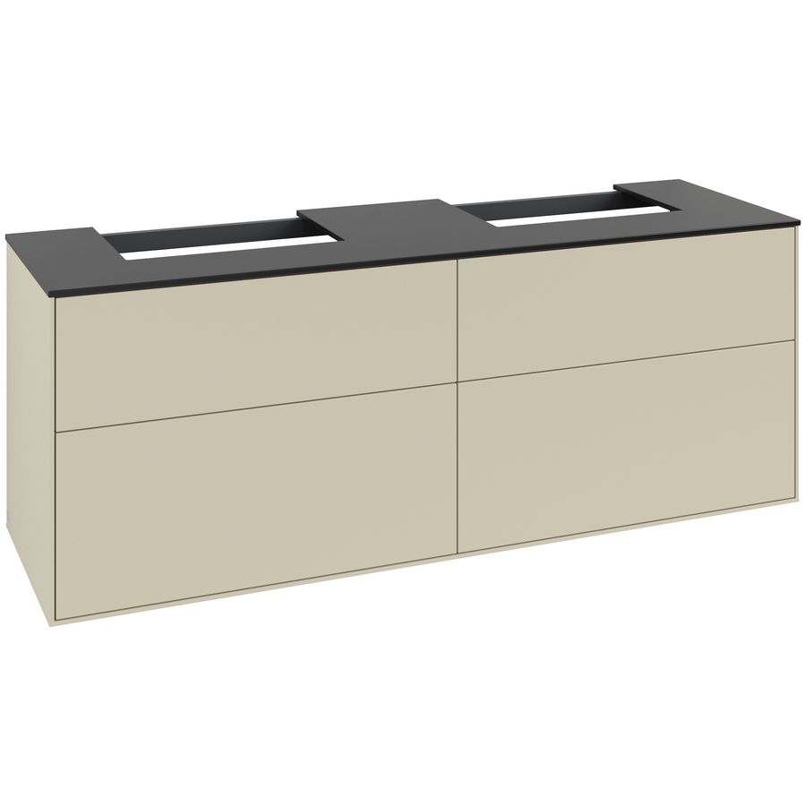 Wastafelonderkast Finion 1600x603x501mm S.Grey Matt Lacquer G18200HJ