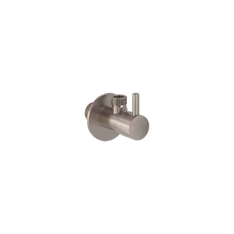 Hoekstopkraan 1/2"x3/8" geborsteld  nickel PVD MAY