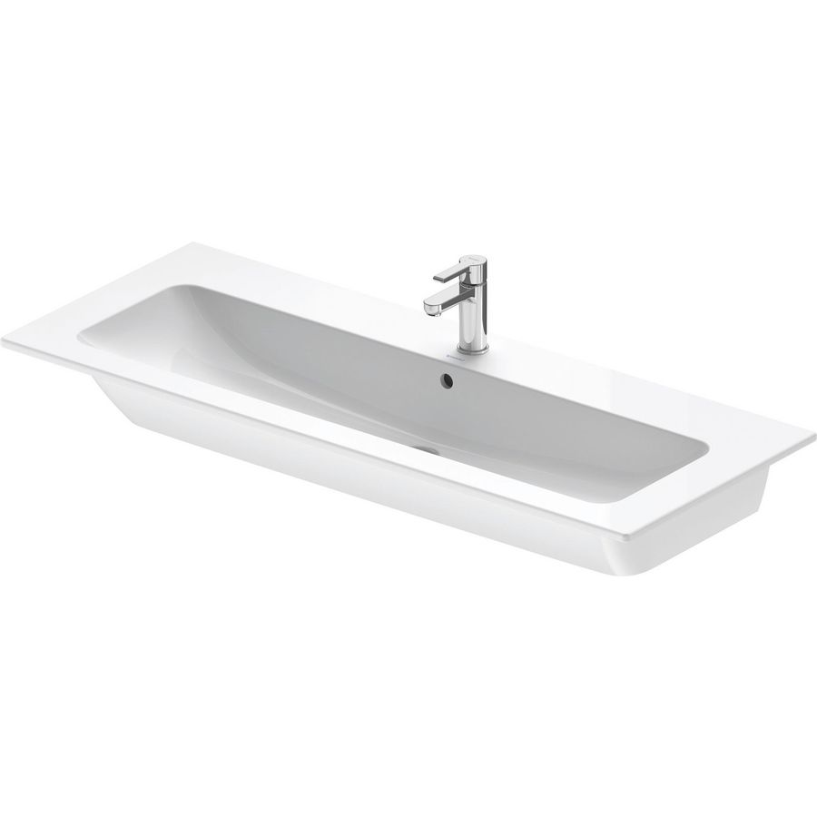 Wastafel wit hoogglans 1230mm ME by Starck