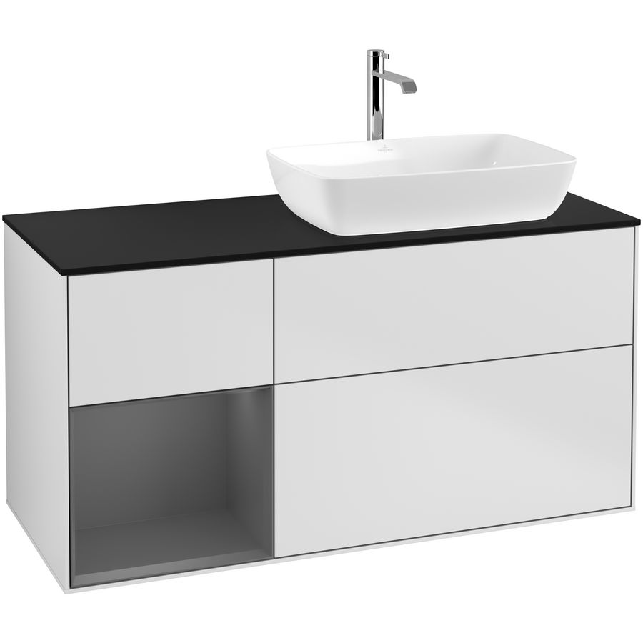 Wastafelonderkast Finion 1200x603x501mm White Matt Lacquer G802GKMT