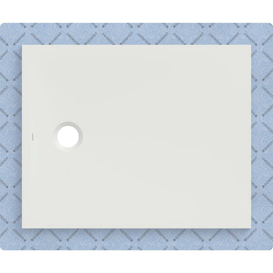 Douchevloer CleanFloor30 geïntegreerd met afdichtingsvlies wit: 100x80cm