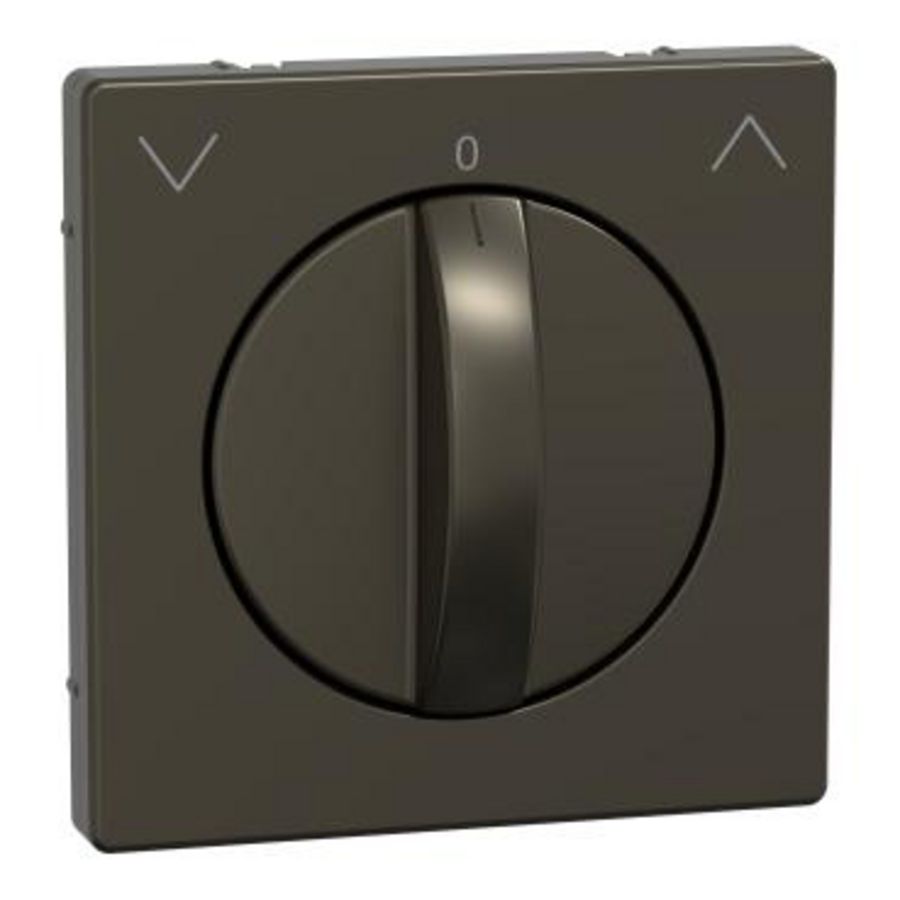Centraalplaat voor draaiknop jaloezie Mokka metallic SysD