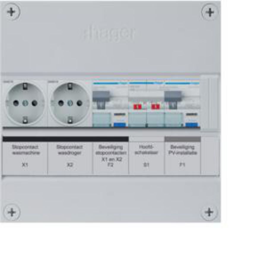 Groepenkast 2-groepver. HS HACO/HACO+W+W